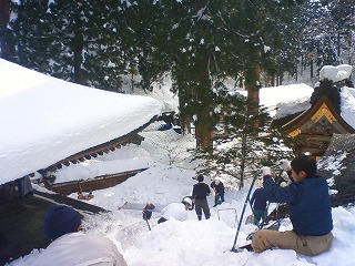 永平寺様での除雪